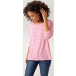 Pinke Casual Langärmelige ANISTON Damenringelshirts & Damenstreifenshirts aus Jersey maschinenwaschbar Größe S 
