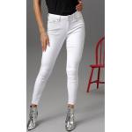 Weiße Casual ANISTON Skinny Jeans aus Baumwollmischung maschinenwaschbar für Damen Größe M 
