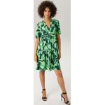 Grüne Casual ANISTON V-Ausschnitt Sommerkleider maschinenwaschbar für Damen Größe S 