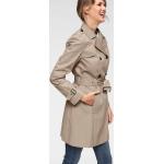 Beige Casual ANISTON Lange Trenchcoats mit Gürtel für Damen Größe S 