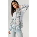 Bunte Klassische ANISTON Transparente Blusen & durchsichtige Blusen maschinenwaschbar für Damen Größe S 