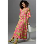 ANISTON Maxi Nachhaltige V-Ausschnitt Sommerkleider aus Jersey für Damen Größe XL 