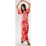 Bunte 3/4-ärmelige ANISTON Maxi V-Ausschnitt Sommerkleider aus Jersey maschinenwaschbar für Damen Größe M 