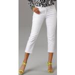 Weiße ANISTON Straight Leg Jeans maschinenwaschbar für Damen Größe M 