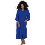 Blaue Anita V-Ausschnitt Tunikakleider für Damen Größe XL 