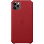 Rote Apple iPhone 11 Hüllen Art: Hard Case aus Leder 