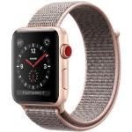Rosa Apple Watch Armbanduhren aus Gold mit GPS zum Sport 