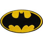 Applikation Batman Logo 8 x 5 cm gelb/schwarz