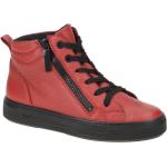 Rote Ara Courtyard Hohe Sneaker Schnürung aus Glattleder mit herausnehmbarem Fußbett für Damen 