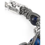 Blaue Emanuele Bicocchi Shamballa Armbänder aus Silber für Herren 