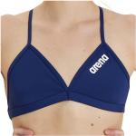 Arena - Women's Team Swim Top Tie Back Solid - Bikini-Top Gr M blau