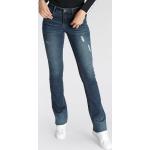 Blaue Klassische ARIZONA Bootcut Jeans aus Denim für Damen Größe XXL 