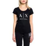 Schwarze Kurzärmelige Armani Exchange T-Shirts aus Baumwolle maschinenwaschbar für Herren 