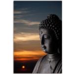 Schwarze 120 cm Artland Leinwandbilder Buddha 