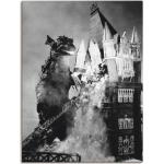ARTland Leinwandbilder Godzilla I Größe: 45x60 cm