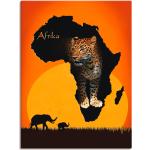 Reduzierte Orange Artland Poster Afrika aus Vinyl 