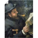 Artland Wandbild »Bildnis Claude Monet mit Pfeife«, Mann, (1 St.)