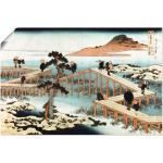 Artland Poster »Brücke bei Yatsuhashi Mikawa-Provinz«, Brücken, (1 St.)