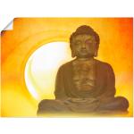 Orange Artland Poster Buddha aus Vinyl 