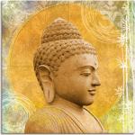 Goldene Artland Leinwandbilder Buddha aus Vinyl 