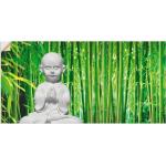 Grüne Artland Wandtattoos & Wandaufkleber Buddha aus Bambus 