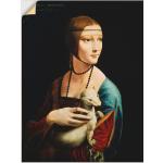 Artland Wandbild »Dame mit dem Hermelin Porträt«, Frau, (1 St.)
