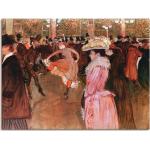 Artland Leinwandbild »Der Tanz im Moulin Rouge, 1890«, Gruppen & Familien, (1 St.)