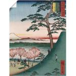 Bunte Asiatische Artland Kunstdrucke Fuji 