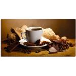 Artland Wandbild »Kaffeetasse Zimtstange Nüsse Schokolade«, Getränke, (1 St.)