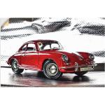 Rote Artland Porsche Leinwandbilder Auto aus Vinyl 