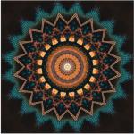 Beige Artland Leinwandbilder Mandala aus Holz 