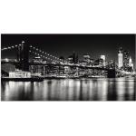 Schwarze Artland Leinwandbilder New York aus Holz 