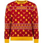 AS Roma Weihnachtspullover 2022 as Rom Pullover, Rot und Gelb, XL