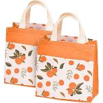 Orange Einkaufstaschen Orangen maschinenwaschbar für Kinder 