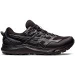 Schwarze Klassische Asics Gel Sonoma 2 Gore Tex Trailrunning Schuhe Schnürung aus Gummi wasserdicht für Herren 