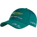Aston Martin Formel 1 Team Offizielle Formel 1 Merchandise – Fernando Alonso Team Driver Grüne Baseballkappe – Unisex – verstellbar (AMA23HEA09), grün