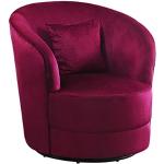 Reduzierte Rote Moderne Atlantic Home Collection Drehsessel aus Polyester 