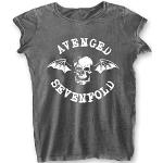 Avenged Sevenfold Damen TShirt -L- Deathbat Grau