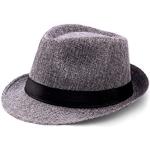 Graue Klassische Babeyond Fedora Hüte aus Polyester für Herren Einheitsgröße 