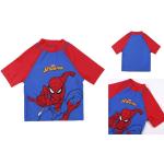 Dunkelblaue Spiderman Kinderbadeshirts & Kinderschwimmshirts aus Baumwolle 