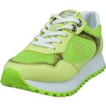Grüne Bagatt Plateau Sneaker aus Kunstleder für Damen Größe 36 