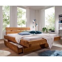 Main Möbel Doppelbetten gebeizt aus Fichte 180x200 cm 