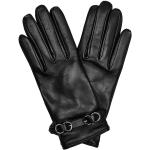 Reduzierte Schwarze Bally Gefütterte Handschuhe aus Lammleder für Damen Größe M 
