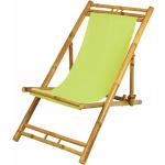 Grüne Spetebo Liegestühle aus Bambus klappbar 