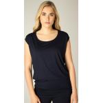 Reduzierte Blaue Klassische Shirttuniken aus Jersey für Damen Größe L 