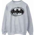 Graue Langärmelige Batman Batman Frühlingsmode aus Baumwolle für Damen Größe S 
