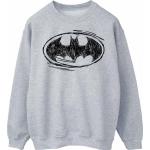 Graue Langärmelige Batman Batman Frühlingsmode aus Baumwolle für Damen Größe M 