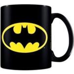 Schwarze Batman Kaffeebecher 325 ml aus Porzellan 