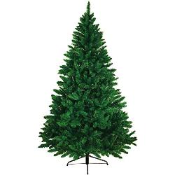 BB Sport Christbaum Weihnachtsbaum 240 cm Mittelgrün PVC Tannenbaum Künstlich Standfuß Klappsystem