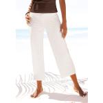Weiße Beachtime 7/8 Hosen aus Elastan für Damen Größe 3 XL 